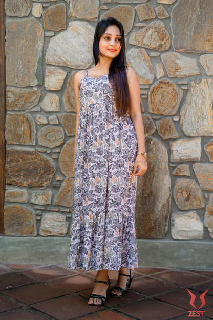 Lavender Bloom Maxi Dress