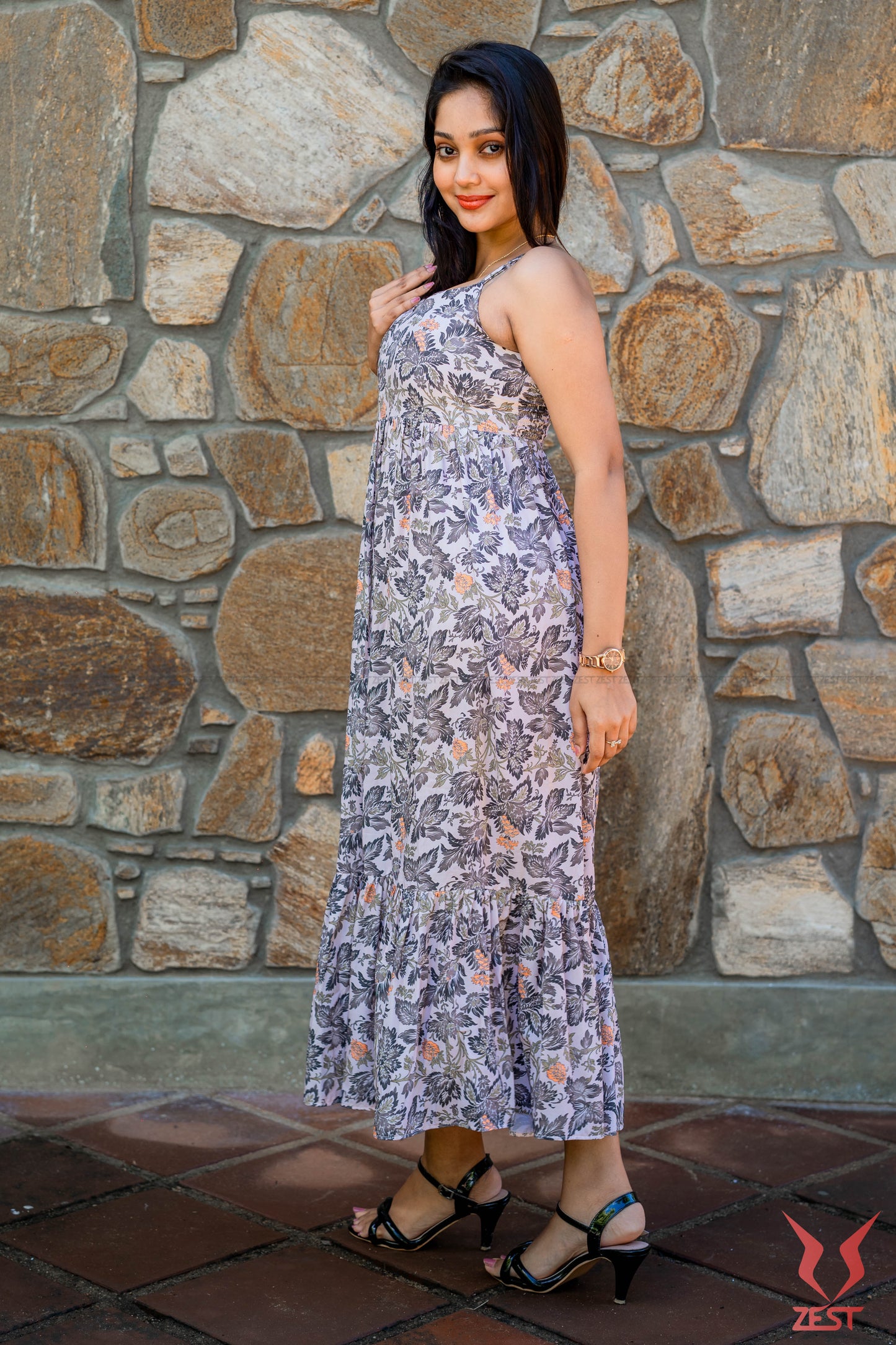 Lavender Bloom Maxi Dress